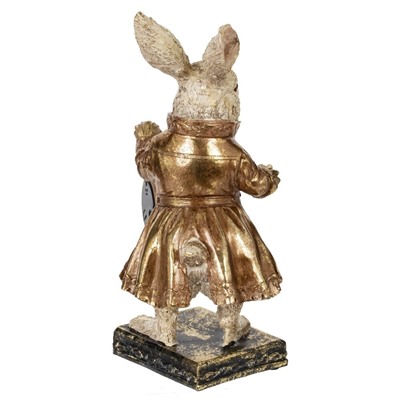 GAEM Фигурка декоративная "Кролик" с часами (LR44x1), L17 W15 H30 см