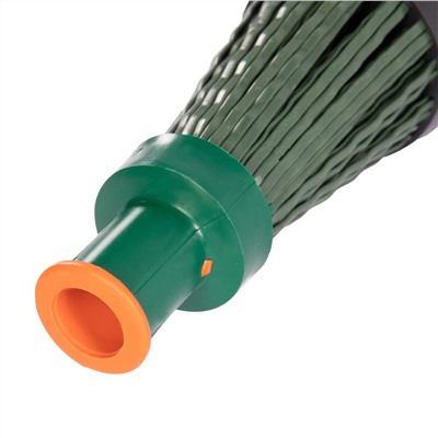 Метла полипропиленовая, 140 х 310 мм, круглая, с фиксирующим ободом, без черенка, Сибртех