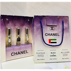 EU Подарочный парфюмерный набор C pour homme 3x20 ml
