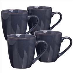 НАБОР КРУЖЕК BRONCO "CONCEPT" 4 ШТ. 355 МЛ СИНИЙ