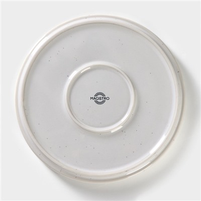 Десертная тарелка Magistro Urban, d=18.2 см, фарфор, белая