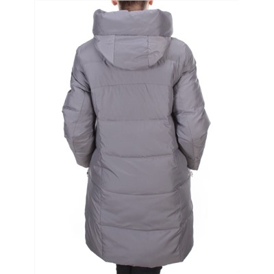 8966 GRAY  Пальто зимнее женское CLOUD LAG CAT (200 гр. холлофайбер)