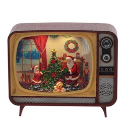 GAEM Изделие декоративное "Телевизор" (подсвет,вьюга,музыка, LR14х3 н/п +USB 100 см), L2, L21 W12 H17 см