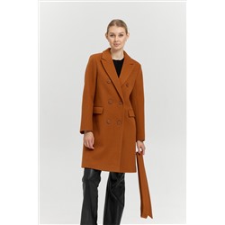 Пальто женское демисезонное 26897 (карамель)