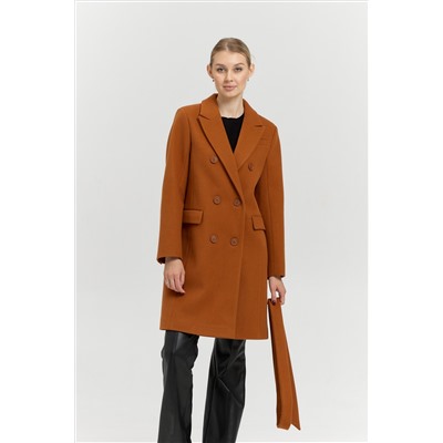 Пальто женское демисезонное 26897 (карамель)