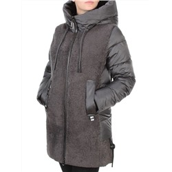 D6816 DARK GRAY Куртка зимняя женская  KARERSITER (200 гр. холлофайбера)