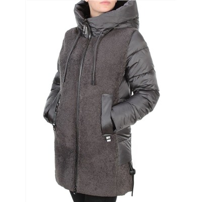 D6816 DARK GRAY Куртка зимняя женская  KARERSITER (200 гр. холлофайбера)