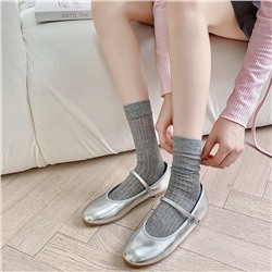Summer thin breathable colored cotton socks, mid-length
