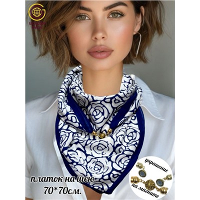 Платок на шею с украшением Артикул 2455/20