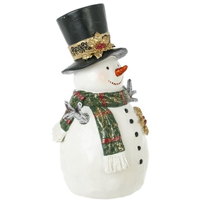 GAEM Фигурка декоративная "Снеговик", L18 W13 H25,5 см