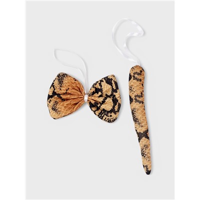 Карнавальный набор «Змея», 3 предмета: ободок, хвост, бант, коричневый