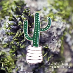 Значок Кактус WEBERBAUEROCEREUS (Вебербауэроцереус, Брошь)
