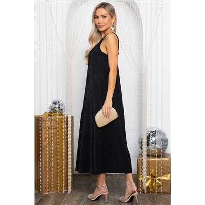 Платье-комбинация Сила притяжения (черное) П14481-7М