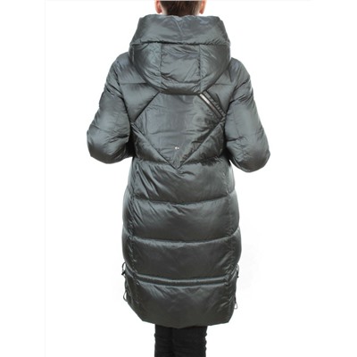 9106 AQUAMARINE Пальто зимнее женское  FLOWEROVE (200 гр. холлофайбера)