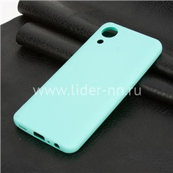 Задняя панель для Samsung Galaxy  A03 Core Силикон матовый (бирюзовая)