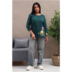 Женская туника 29537 / изумрудный