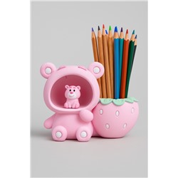 Подставка для канцелярских принадлежностей «Strawberry bear», pink