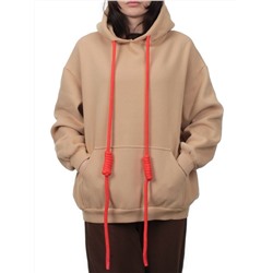 2226 BEIGE Толстовка женская (85% хлопок, 10% полиэстер, 5% спандекс)