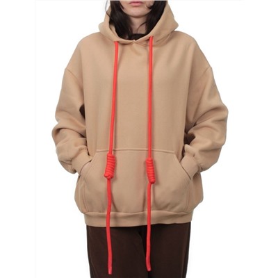 2226 BEIGE Толстовка женская (85% хлопок, 10% полиэстер, 5% спандекс)