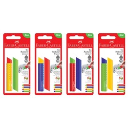 Ластик Faber-Castell "Tri" треугольный, 83*12,6*12,3мм, пласт. футляр, ассорти, блистер