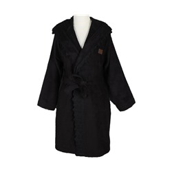 Халат Велюровый Женский (L) Belinda Siyah Bayan Bornoz Large - EcoCotton
