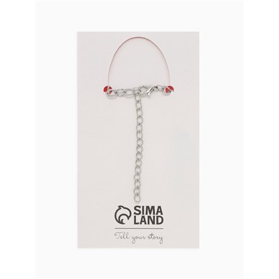 Браслет «Мармеладные мишки», цветной в серебре, 17 см