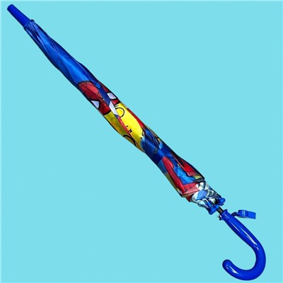 Зонт-трость для мальчика с мультгероями полуавтомат Арт 1004/6