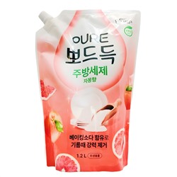 PIGEON Средство для мытья посуды, фруктов и овощей с содой, грейпфрут / Pure Grapefruit Dish Detergent, 1200 мл