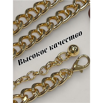 Пояс женский цепочка  универсальный цвет золото модель 7