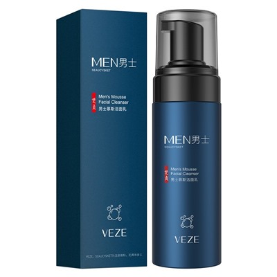 Мужская пенка-мусс для умывания с дозатором VEZE, 150 гр.