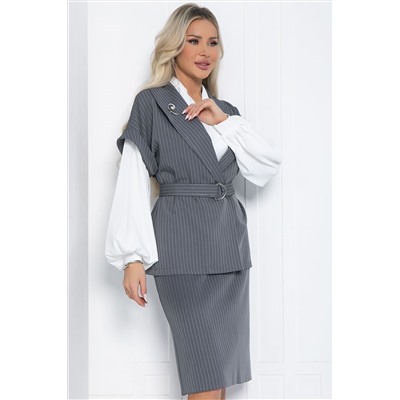 Костюм Деловая женщина (серый) К12464-4