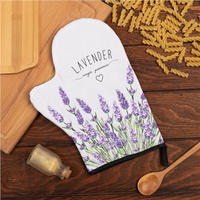Варежка-прихватка Lavender, 20×28 см, саржа, 100% х/л, ватин 250 г/м²