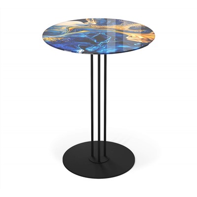 Столик кофейный SHT-CT55/H43
                        синий сапфир / черный муар