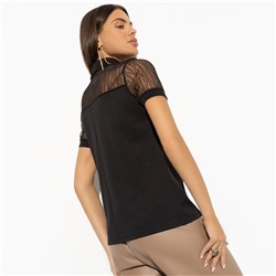 Водолазка с кружевом, С тобой вдвоём (black)