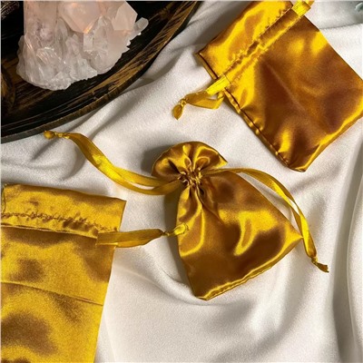 Радуга Самоцветов Мешочек: Атлас горчичный (3 шт)