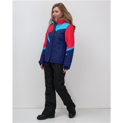 Горнолыжный костюм женский зимний красного цвета 02392Kr