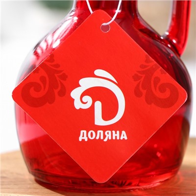 Бутылка для соусов и масла Доляна «Олио», 200 мл, h=12 см, стекло, красная