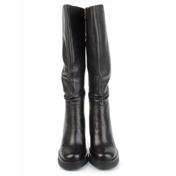 02-B6233-6051-3BM-1 BLACK Сапоги зимние женские (натуральная кожа, натуральный мех)