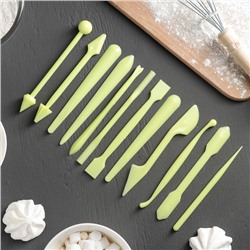 Набор для моделирования кондитерских украшений Доляна, 12 шт., МИКС