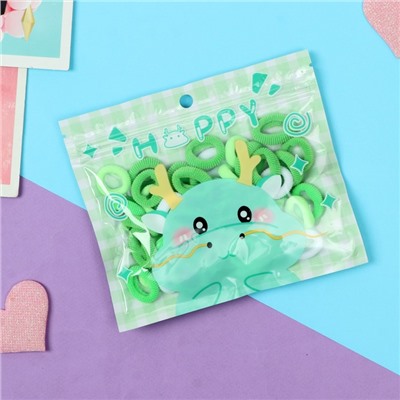 Резинки для волос «Хорошие пожелания», набор 50 шт., оленёнок, 2 см