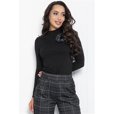 Лонгслив Авеню (черный) Б12394-30