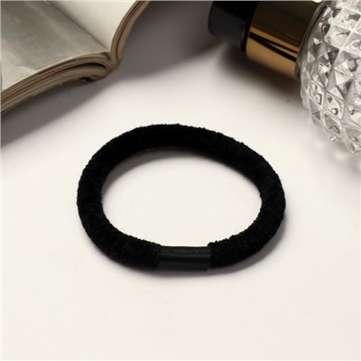 Резинка для волос «Спорт», классика бархат, 5 см, чёрная