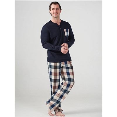 Мужская пижама "Горец" 1097-К / Темно-синий