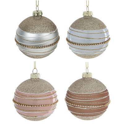 GAEM Набор из 12шт Украшение новогоднее "Шар", D 8 см, L35 W25 H8,5 см