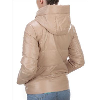 8265 BEIGE Куртка демисезонная женская BAOFANI (100 гр. синтепон)