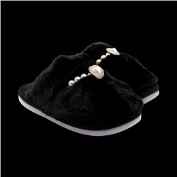 Тапочки меховые 10237 черные