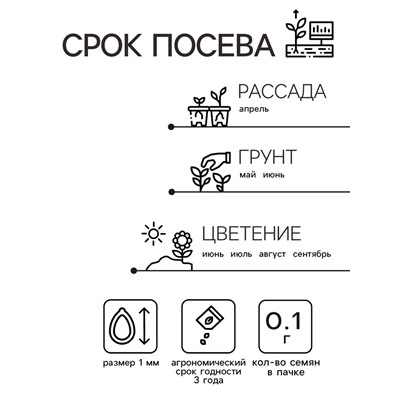Семена цветов Портулак махровый «Веселый хоровод», смесь окрасок, однолетник, 0.1 г, «Аэлита»