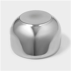 Сахарница Доляна, 250 мл, 8.5×10 см, с крышкой, с ложкой, нержавеющая сталь, серебристая