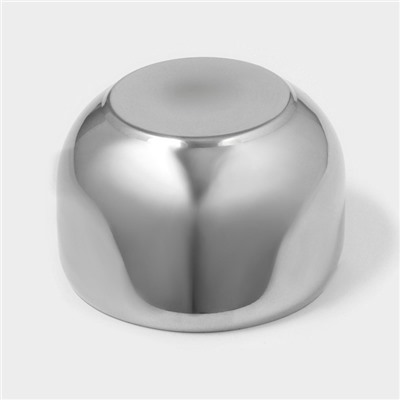 Сахарница Доляна, 250 мл, 8.5×10 см, с крышкой, с ложкой, нержавеющая сталь, серебристая