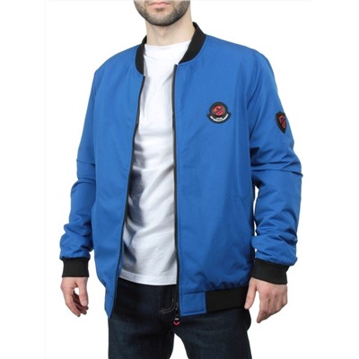 EM25056-2 BLUE Куртка-бомбер мужская демисезонная (100 гр. синтепон)